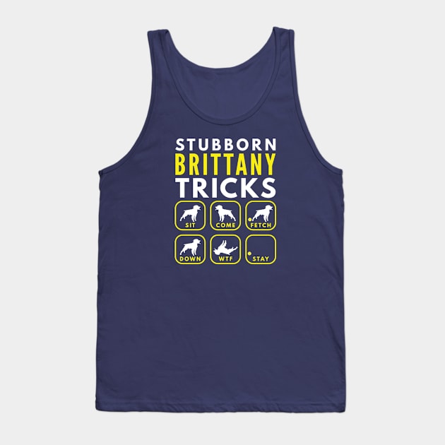 Stubborn Brittany Tricks - Dog Training Tank Top by DoggyStyles
